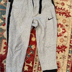 Sacai Light Gray and Black Joggers